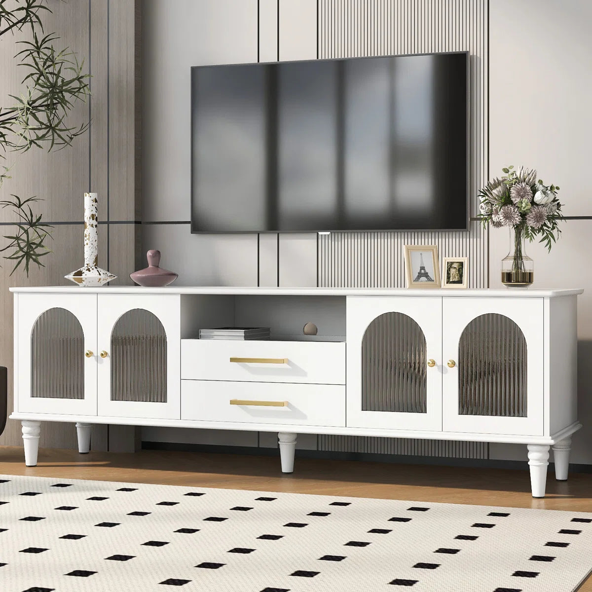 Slip Dress - Ultra femme cottage living room featuring MacKensie Childs