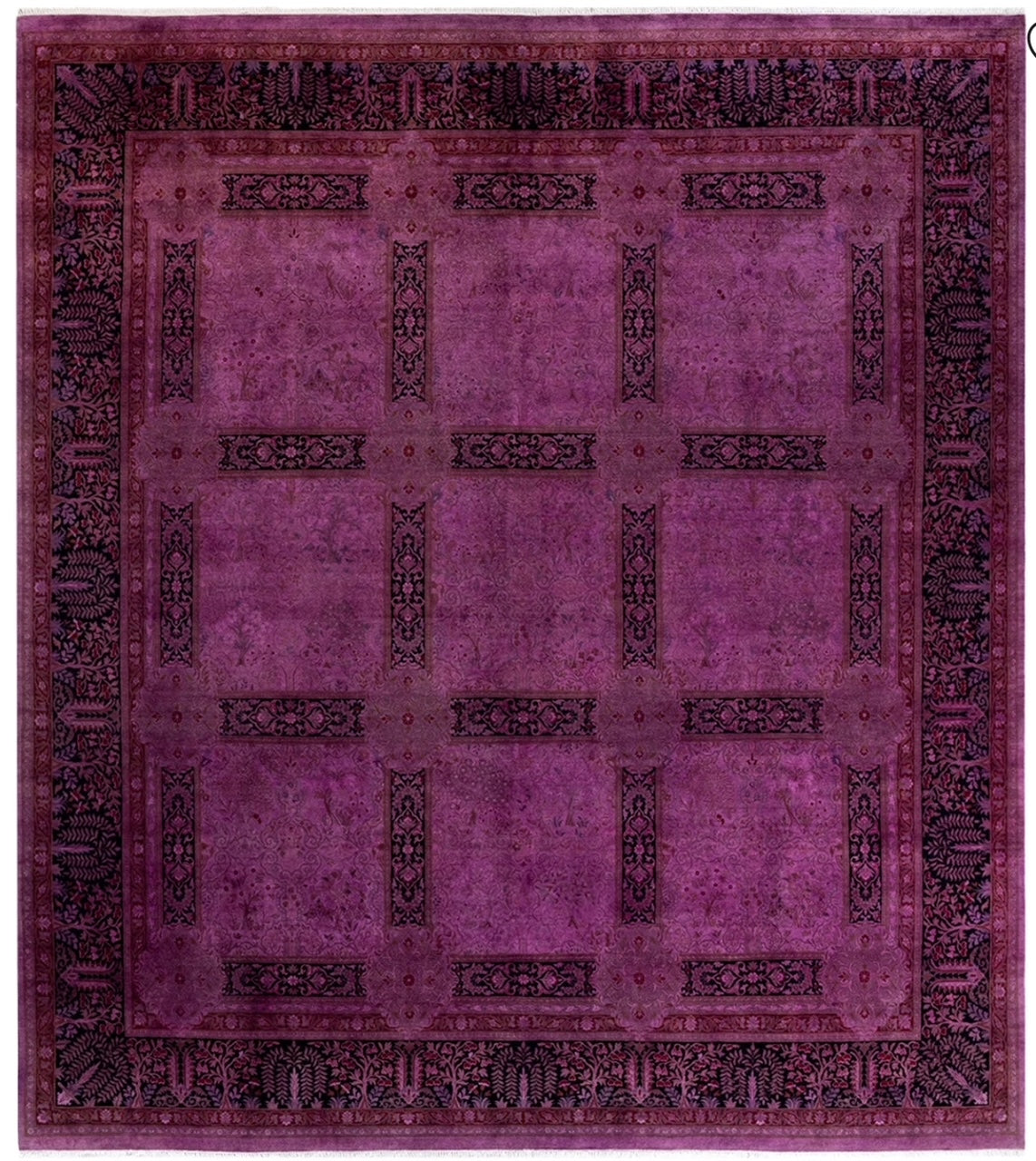 Purple Reign - Royal Purple and Lavender Luxury Contemporary Living Room interior designed RUMIE
