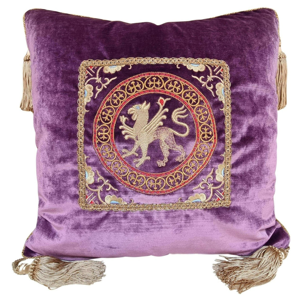 Purple Reign - Royal Purple and Lavender Luxury Contemporary Living Room interior designed RUMIE