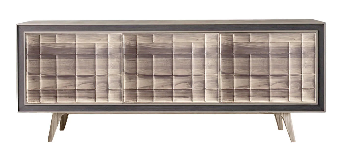 Purple Reign - Royal Purple and Lavender Luxury Contemporary Living Room interior designed RUMIE