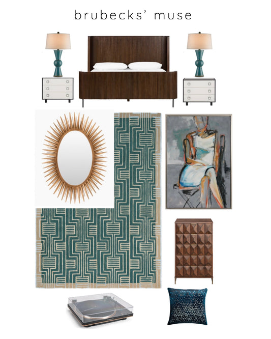 BRUBECKS' MUSE - Mid Century Modern Bedroom Design Furniture and Decor