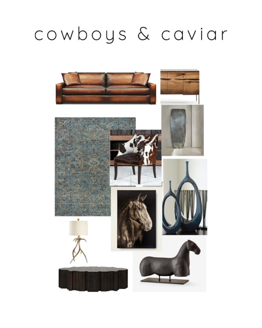 Cowboys and Caviar - southwestern design style rumie