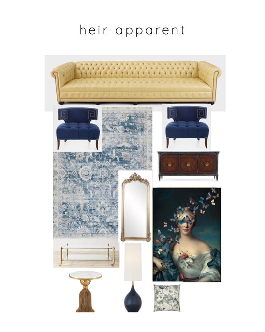 Heir Apparent - Traditional Living Room designed with treasures you actually want to inherit