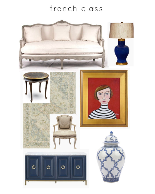 FRENCH CLASS - French Provincial Living Room designed to make even Marie Antoinette envious